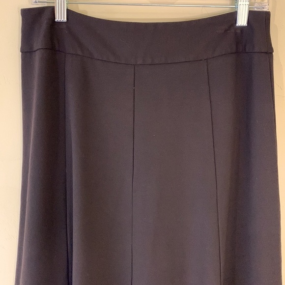 Coldwater Creek Dark Brown A Line Midi Skirt Womens Sz 10 - Picture 4 of 10